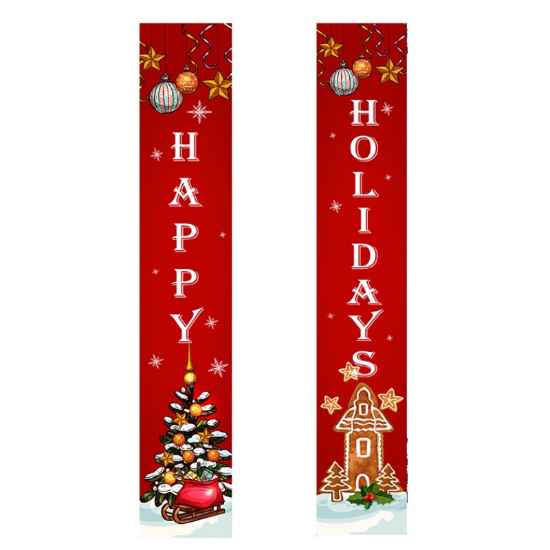 Details about   Merry Christmas Santa Banner Flag Wall Hanging Xmas Party Decoration Ornaments 