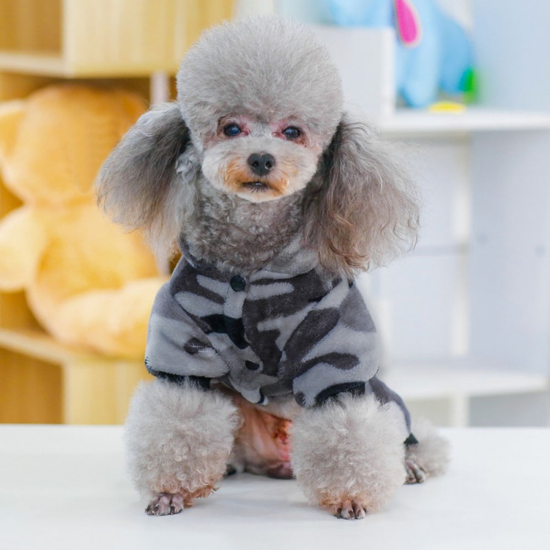 Pet Dog Cat Warm Winter Soft Sweater Hoodie Jumpsuit Coat Clothes Outerwear Coat 