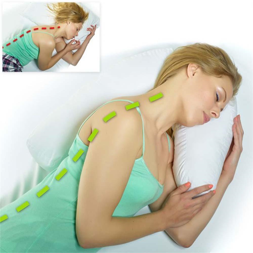Side Sleeper Body Pillow with Contoured Support for Neck ...