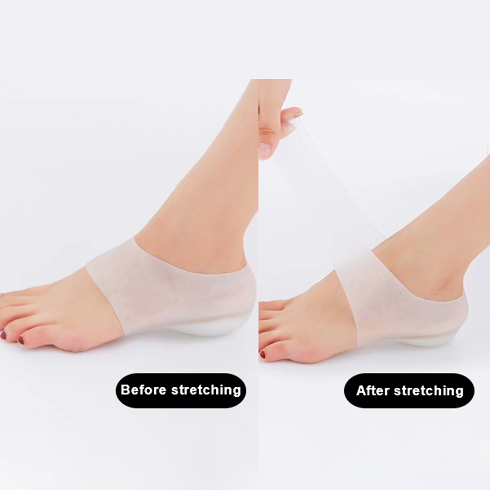 2.5cm Invisible Gel Height Lift Heel Sock Pad Increase 